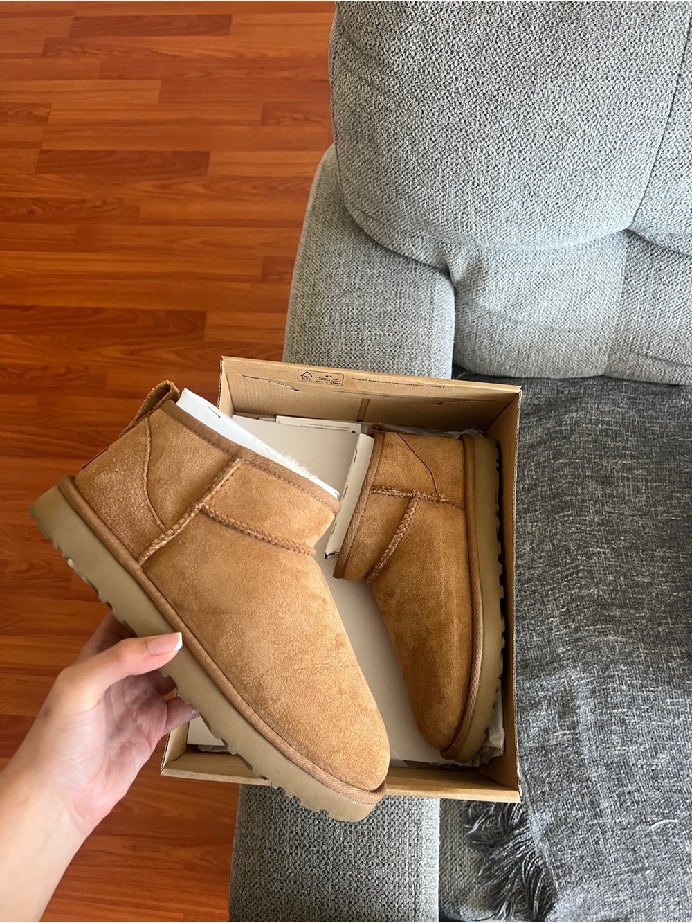 UGG Women's Chestnut Suede Short Boots
